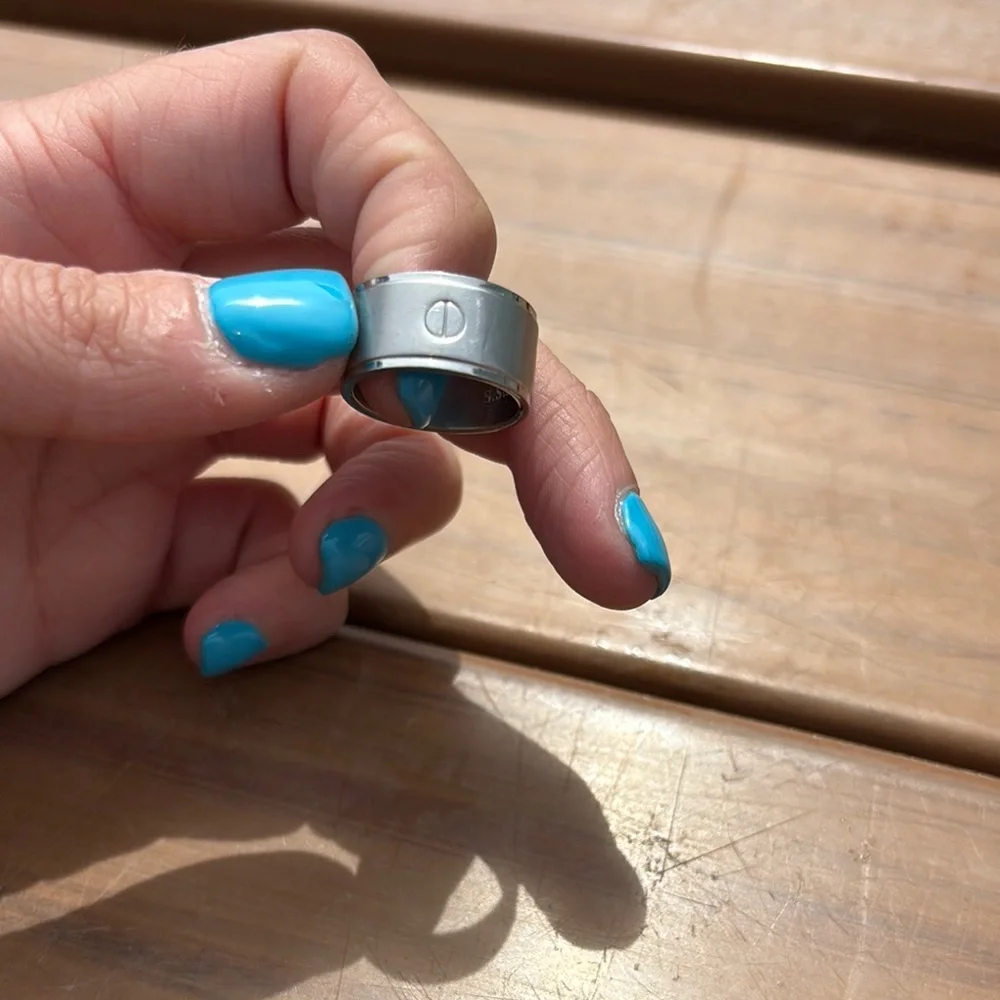 Sleek Silver Stainless Steel Modern Ring